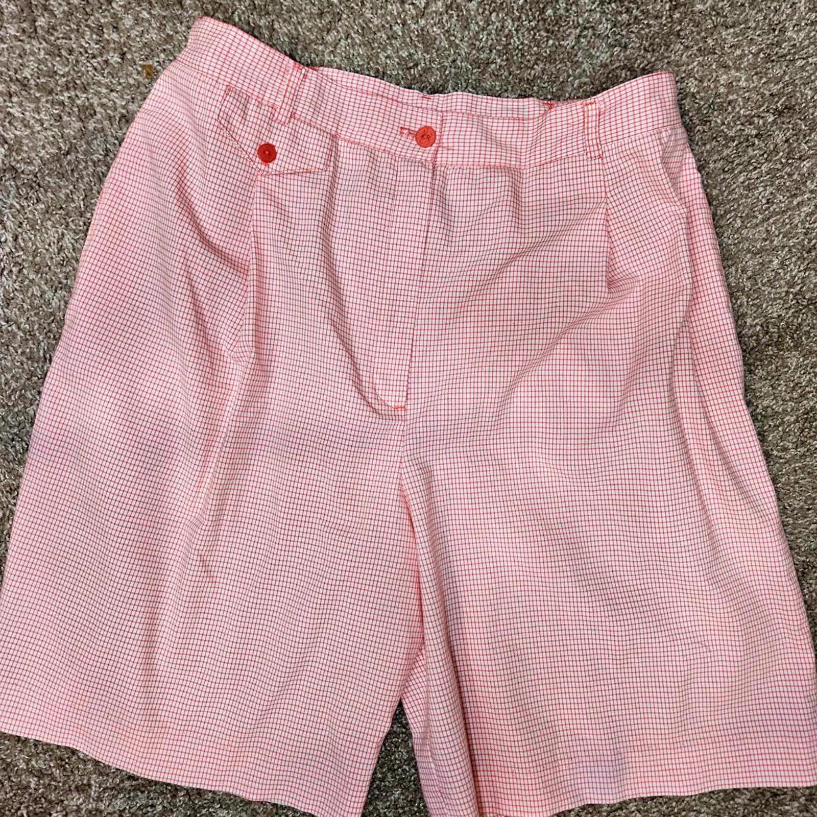 Bette & Court Women's Pink Gingham Golf Shorts Size 8 #544